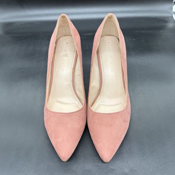 Kelly & Katie Pink Rosewell Suede Heels 3" Pointed Toe Size 8.5 - Picture 3 of 7